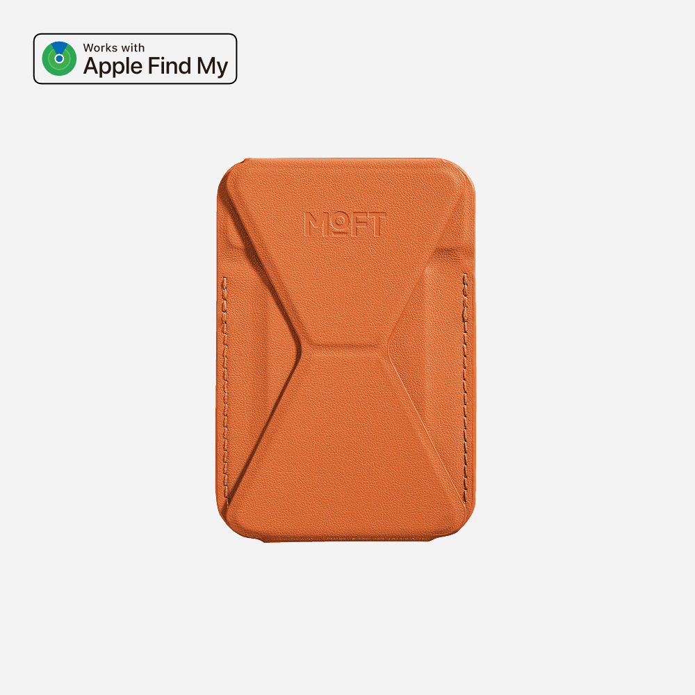 Trackable Snap-on Phone Stand & Wallet - Terracotta main product image