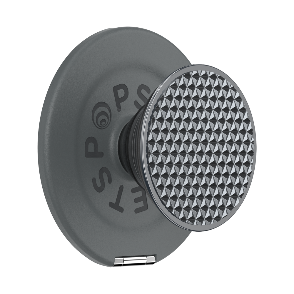 Aluminum Knurl Gunmetal - MagSafe Kick-Out Grip & Stand - Primary product image
