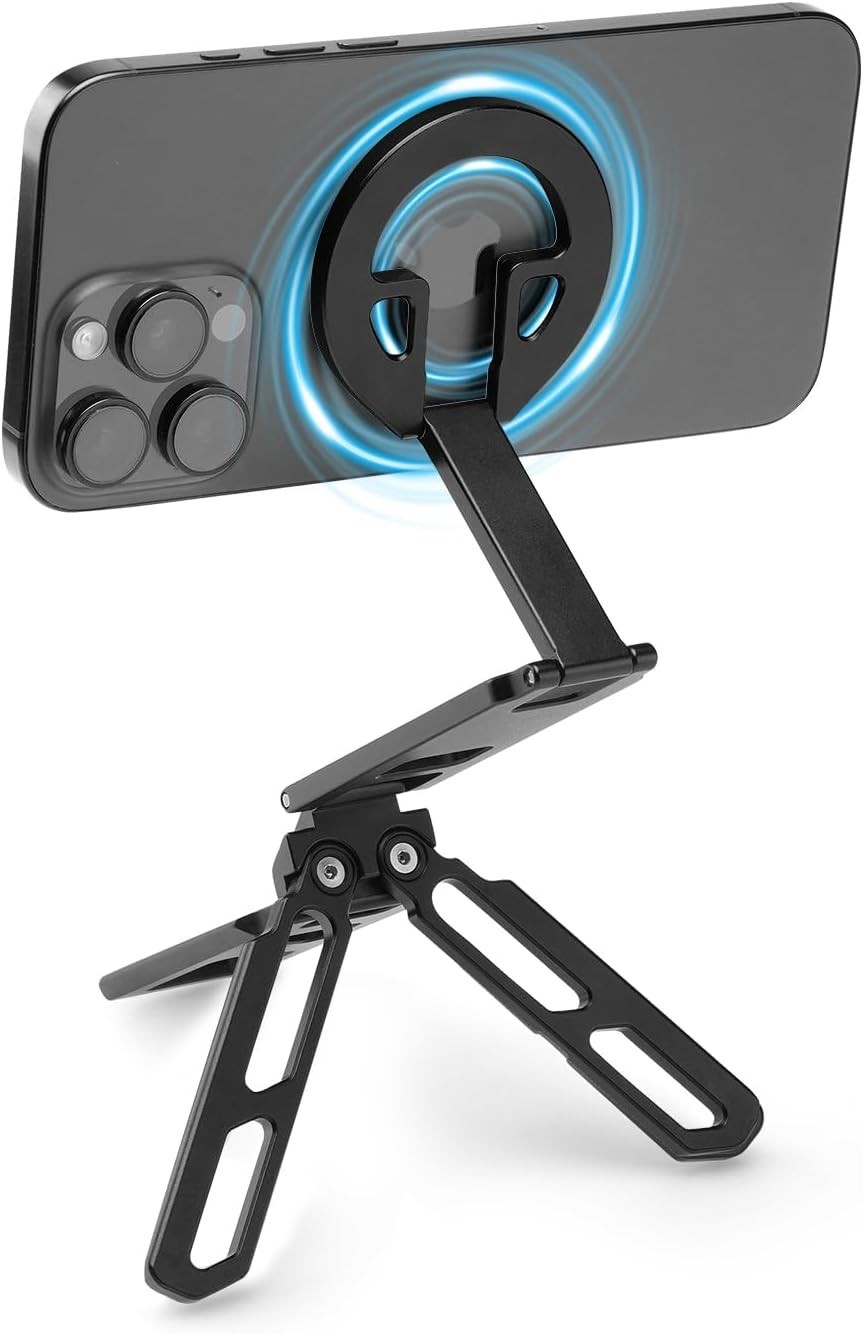 Magnetic Phone Tripod Holder Mount Stand with MagSafe for iPhone 17 16 15 14 13 - Main product image